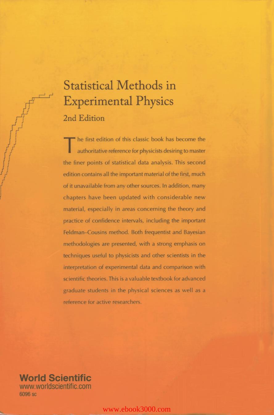 Statistical Methods in Experimental Physics, 2nd edition by Unknow