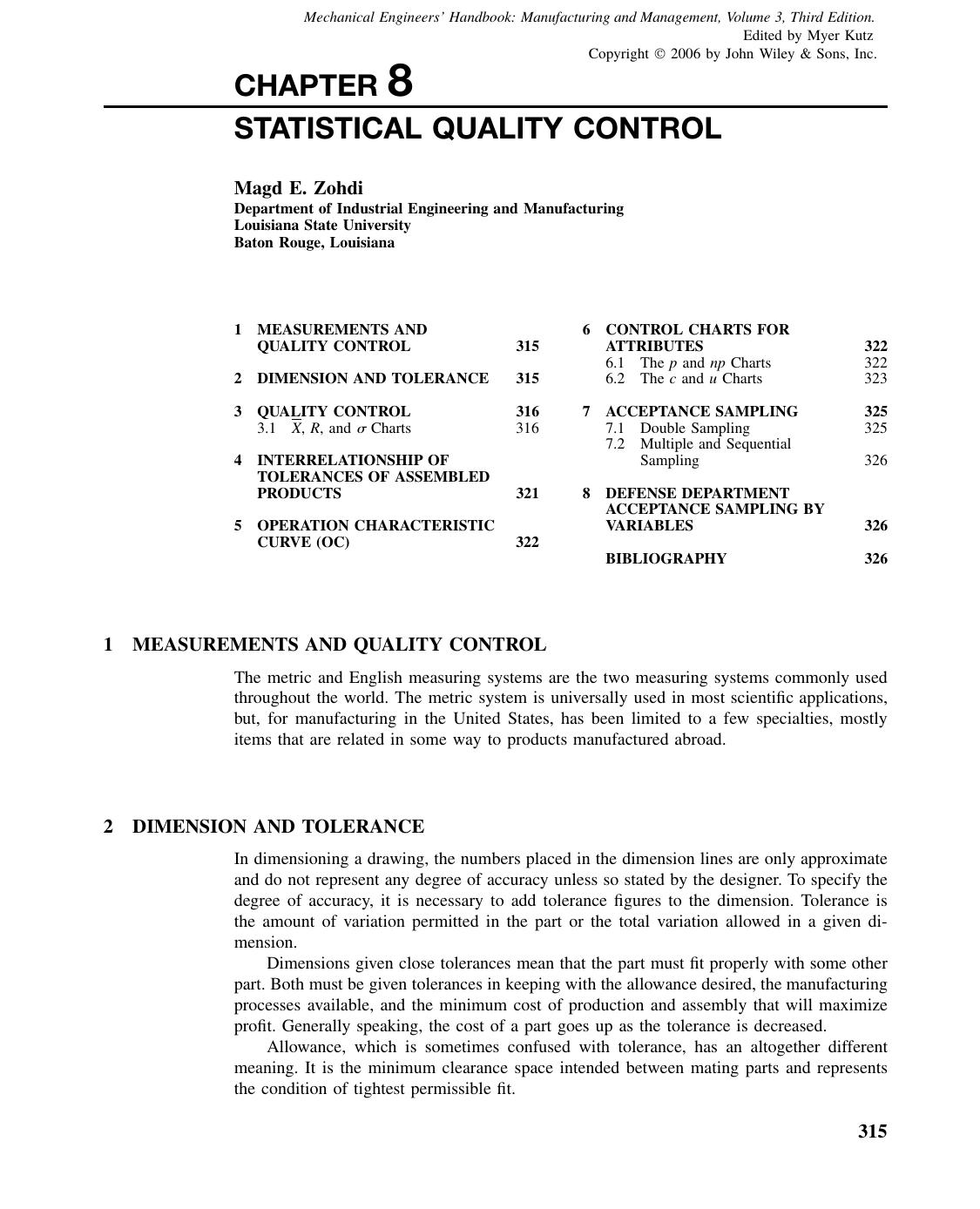 Statistical Quality Control by penta