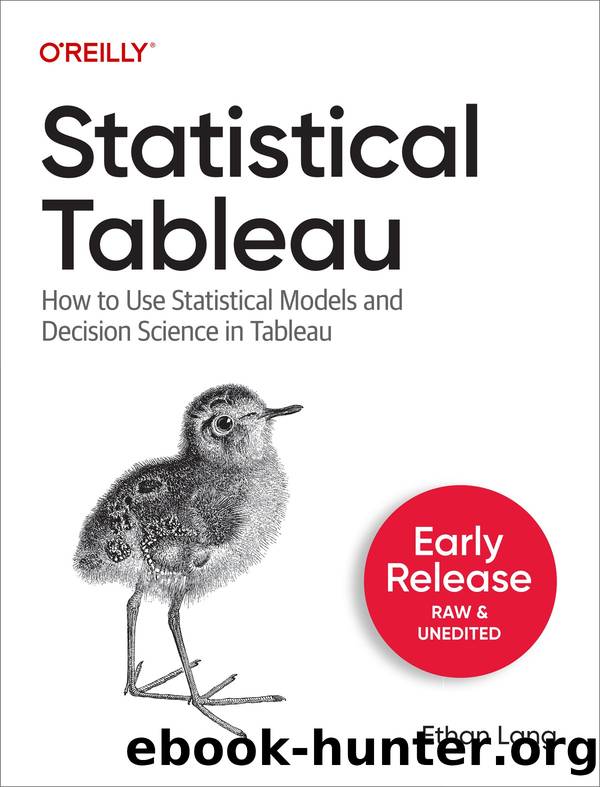 Statistical Tableau by AUTHOR NAMES HERE