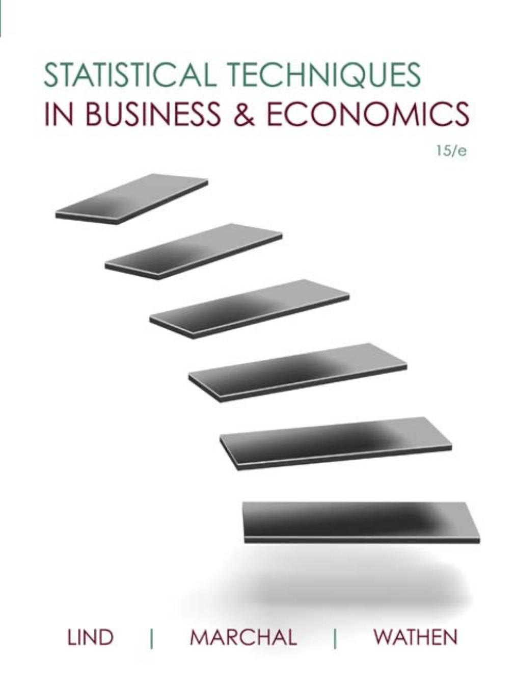 Statistical Techniques in Business and Economics 15E [Dr.Soc] by Unknown