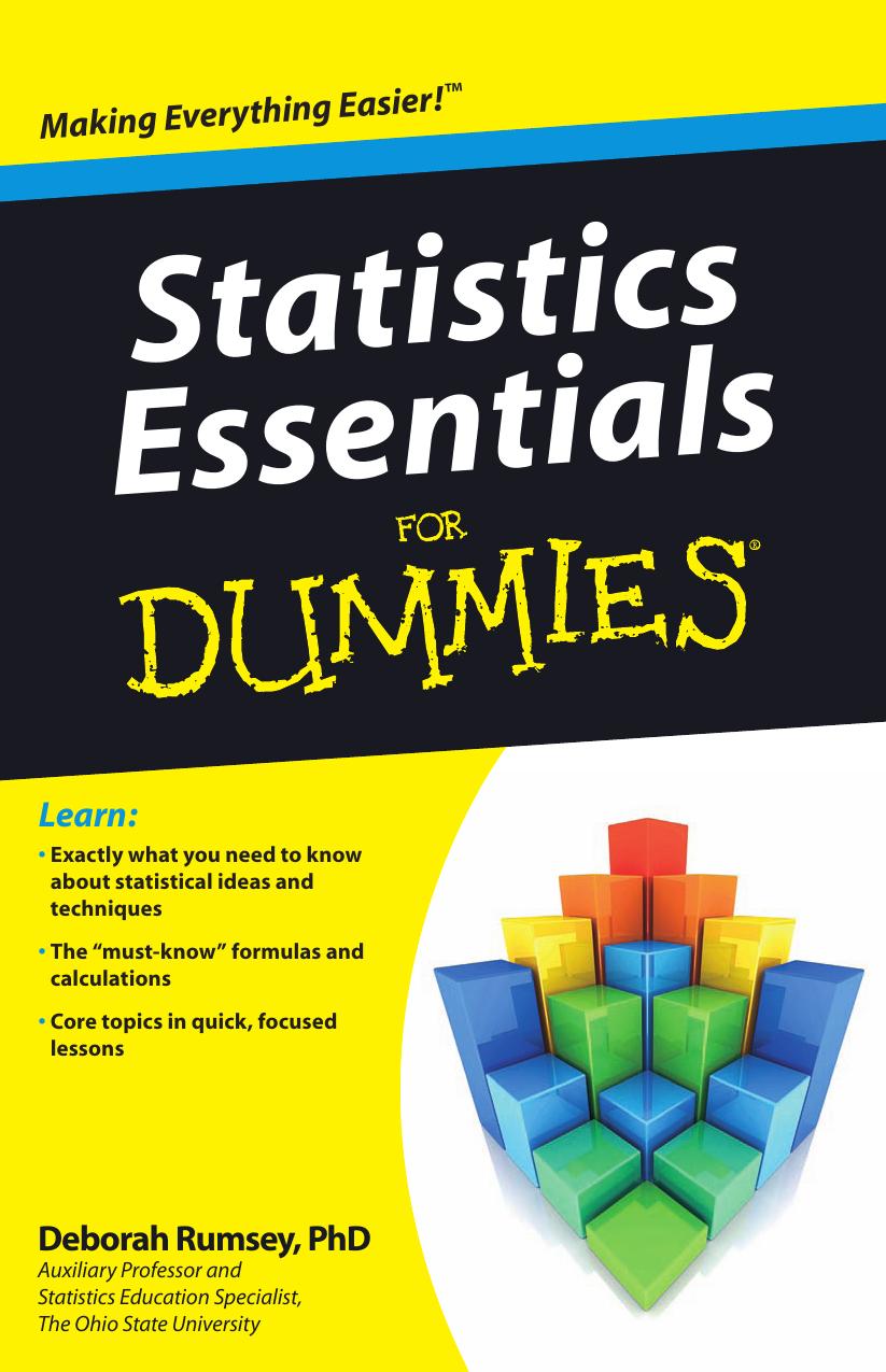 Statistics Essentials for Dummies-Rumsey by Unknown