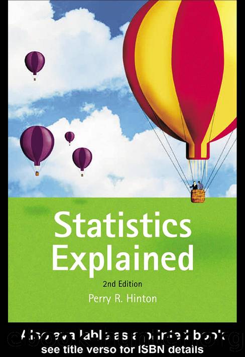 Statistics Explained, 2nd Edition by Perry R.Hinton