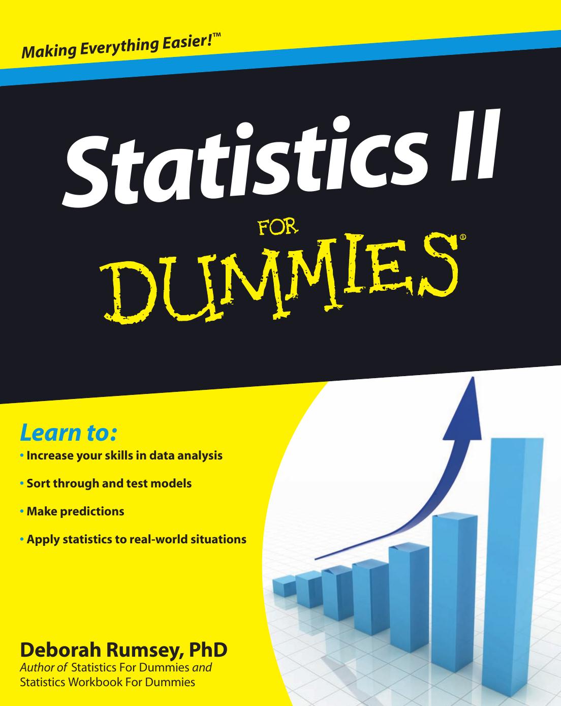 Statistics II for Dummies (ISBN by 0470466464)