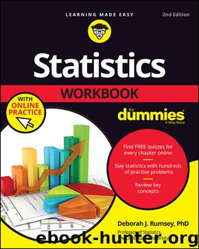 Statistics Workbook For Dummies with Online Practice by Deborah J. Rumsey