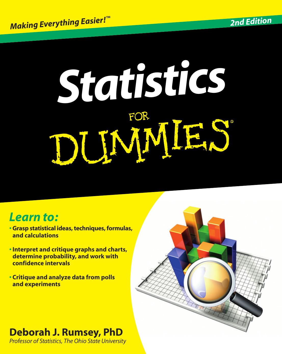 Statistics for Dummies by Rumsey Deborah J