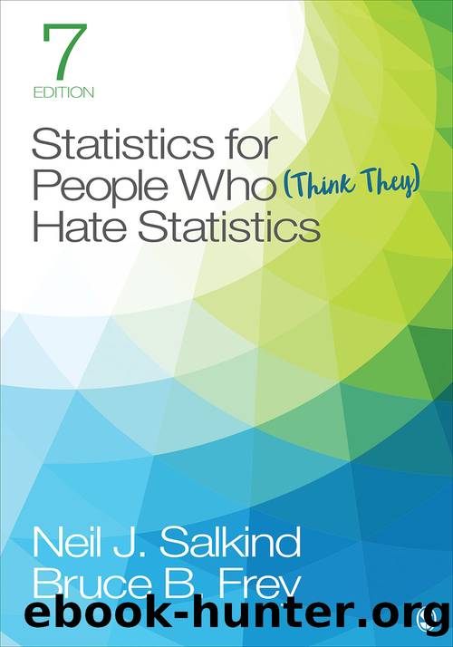 Statistics for People Who (Think They) Hate Statistics by Salkind Neil J. & Bruce B. Frey