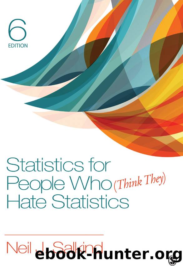 Statistics for People who (Think They) Hate Statistics. Sixth Edition by Neil J. Salkind