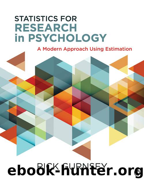 Statistics for Research in Psychology by Rick Gurnsey