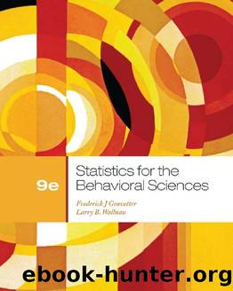 Statistics for the Behavioral Sciences 9th [Gravetter] by Unknown