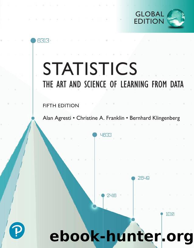 Statistics: the Art and Science of Learning from Data, Global Edition by Agresti Alan;Franklin Christine;Klingenberg Bernhard;