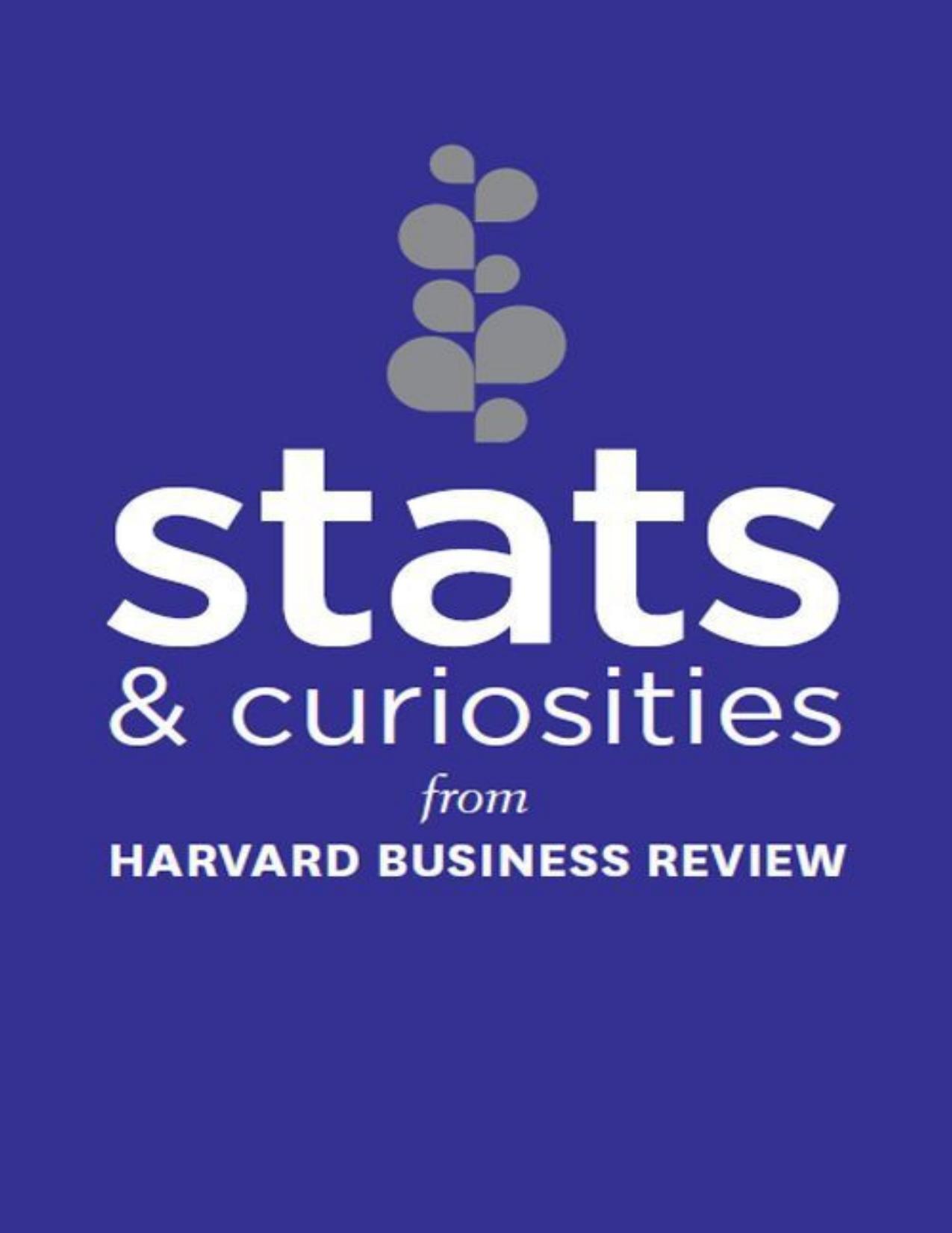 Stats and Curiosities Harvard Business Review by Andrew O Connell HBR BOSTON MASSACHUSETTS ISBN 978-1-4221-9631-1 by Andrew O'Connell