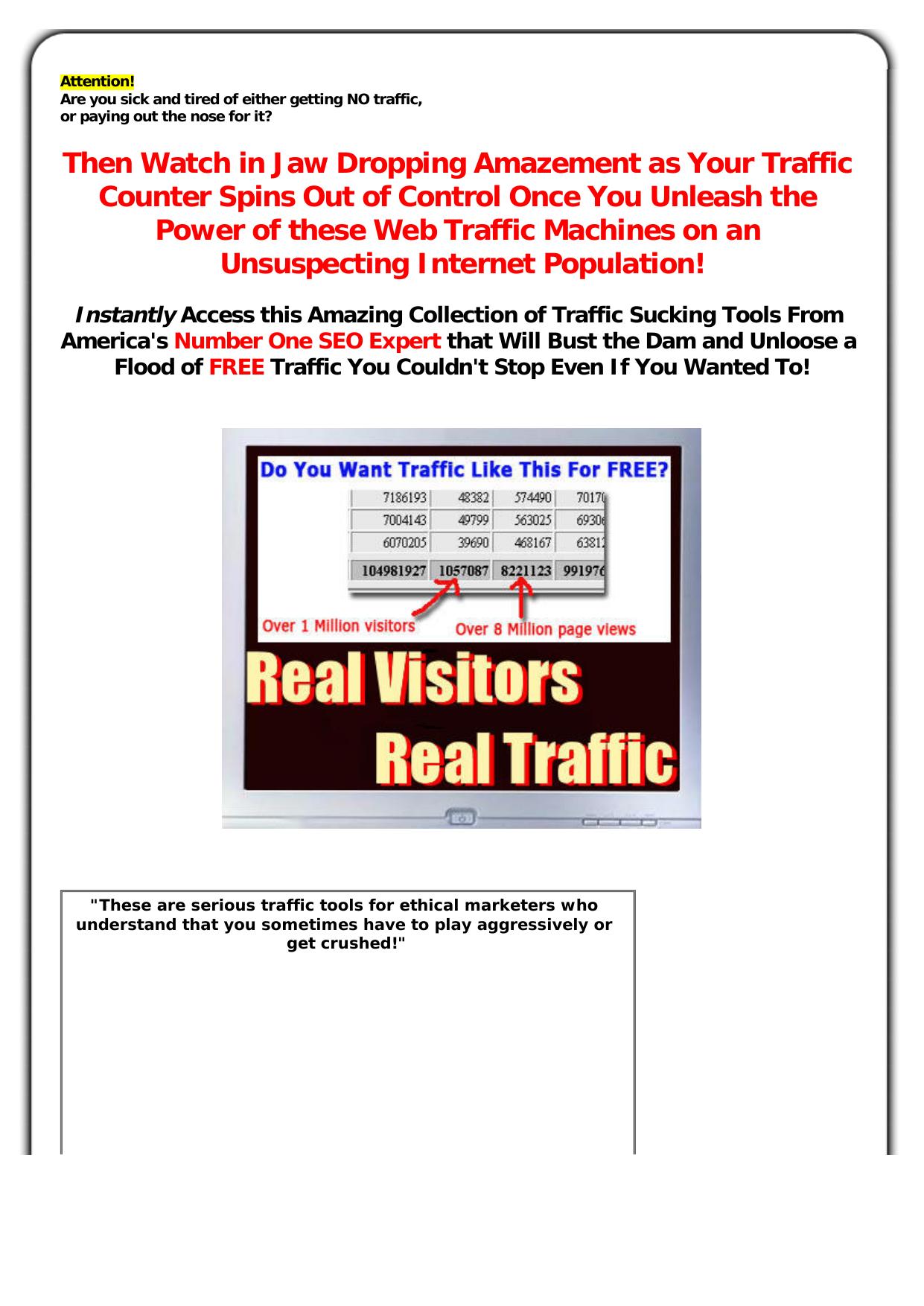 Stealth Traffic Tools. by Best of Kuszter's Collection