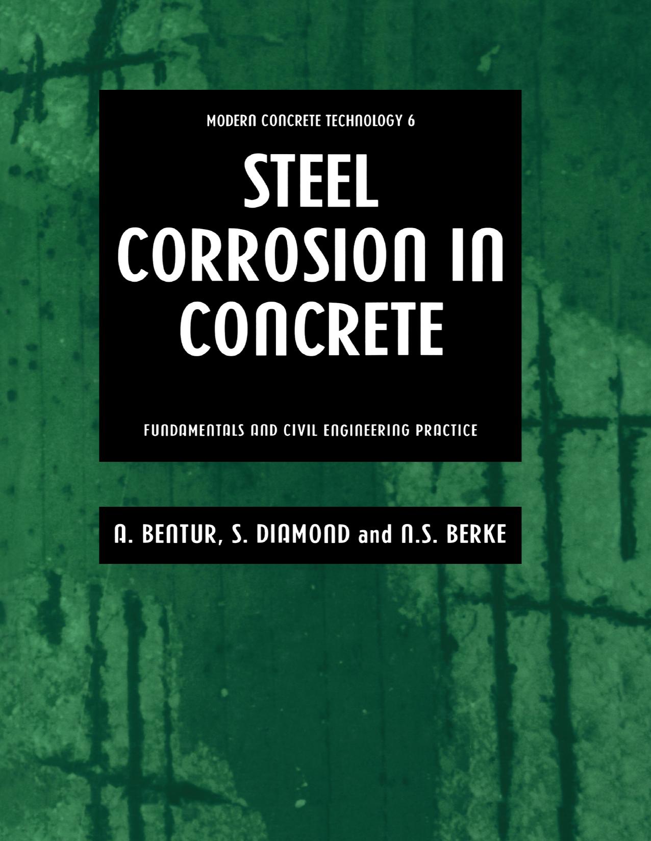 Steel Corrosion in Concrete: Fundamentals and civil engineering practice: 1 by Arnon Bentur Neal Berke Sidney Diamond