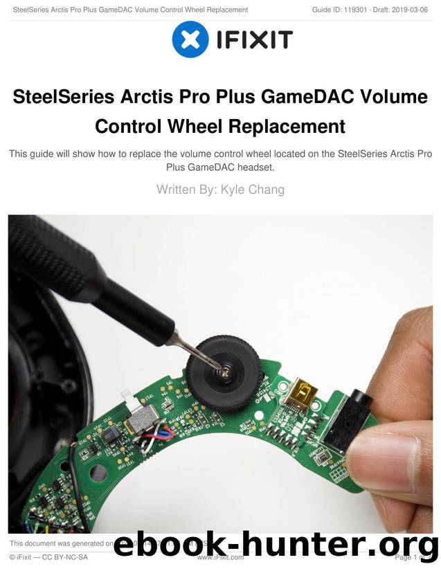 SteelSeries Arctis Pro Plus GameDAC Volume Control Wheel Replacement by Unknown