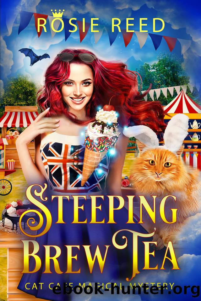 Steeping Brew Tea: A Paranormal Cozy Mystery (Cat Cafe Magical Mystery Book 3) by Rosie Reed