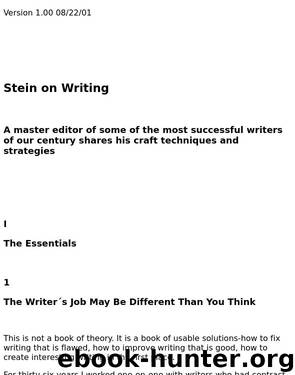Stein on Writing by Sol Stein