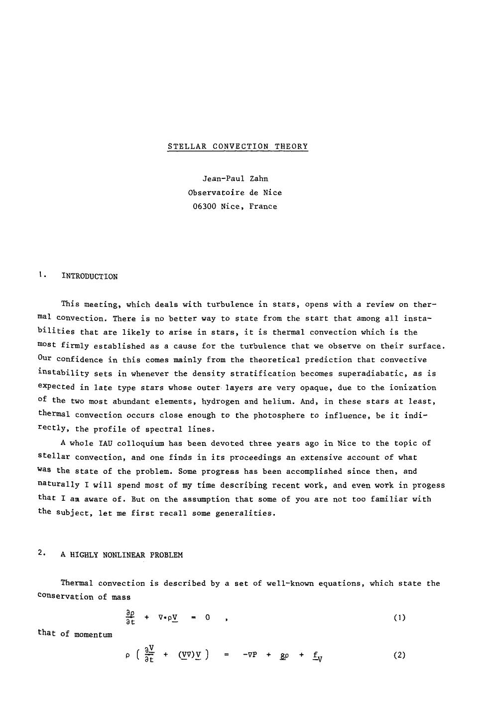 Stellar Turbulence: Proceedings of Colloquium 51 of the International Astronomical Union Held at the University of Western Ontario London, Ontario, Canada August 27â30, 1979 by Jean-Paul Zahn (auth.) David F. Gray Jeffery L. Linsky (eds.)
