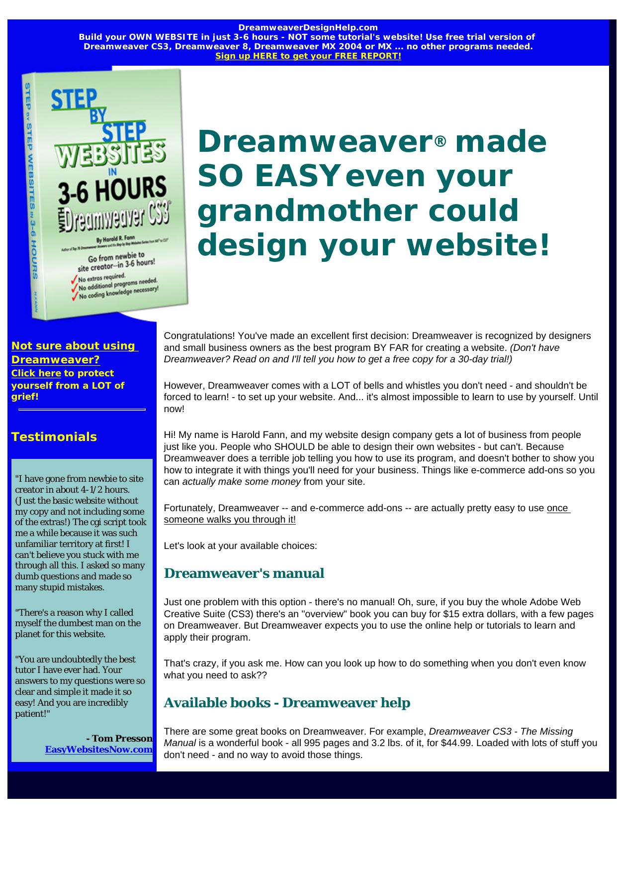 Step By Step Websites In 3-6 Hours. by Best of Kuszter's Collection