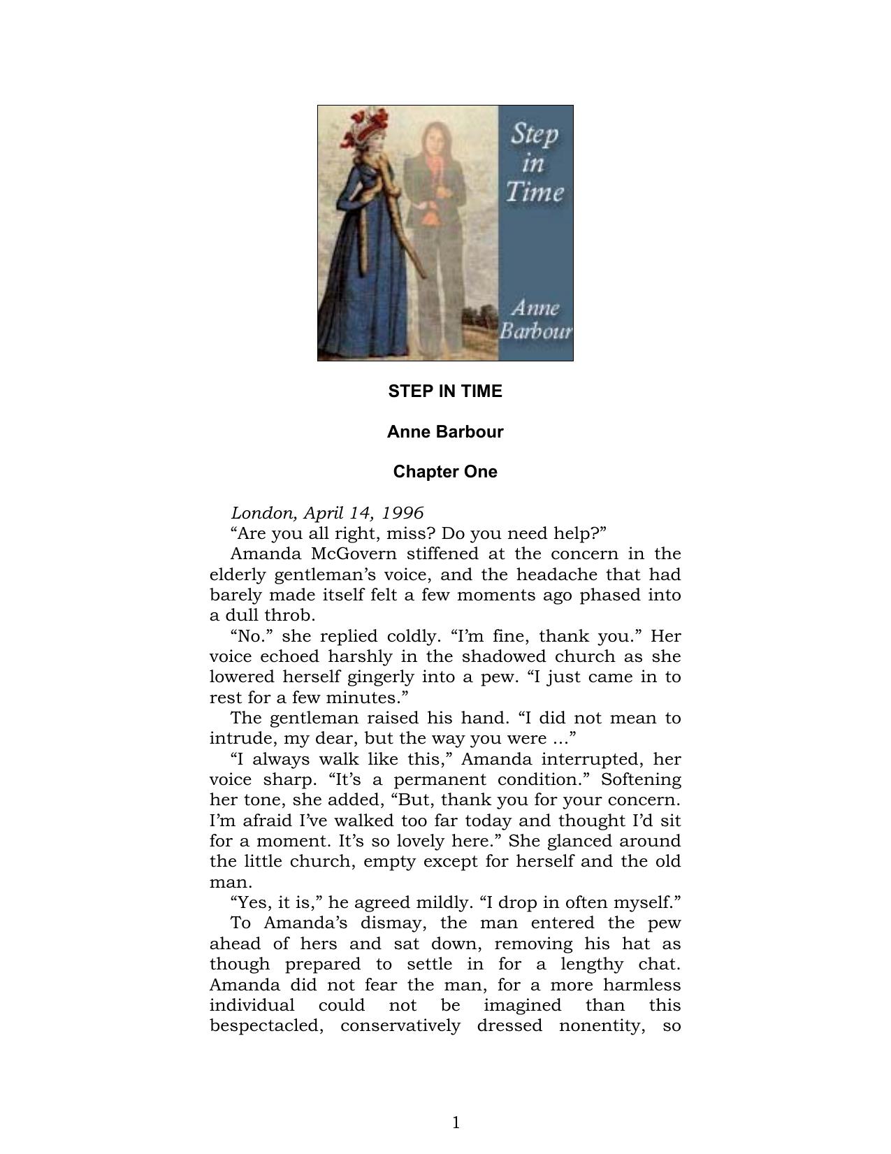 Step in Time by Anne Barbour