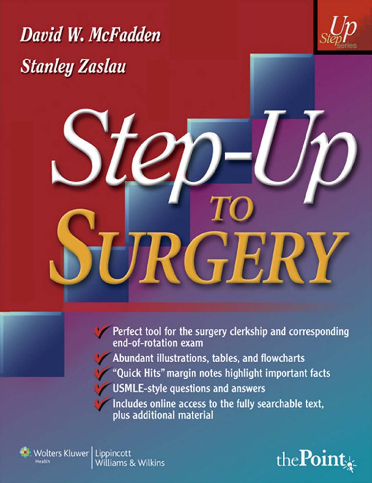 Step-Up to Surgery (Step-Up Series) by David W. McFadden Stanley Zaslau