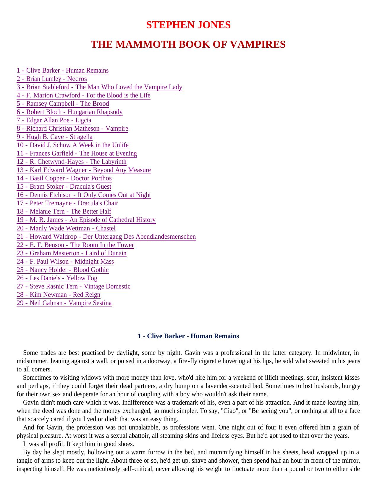 Stephen Jones (Ed.) by The Mammoth Book of Vampires