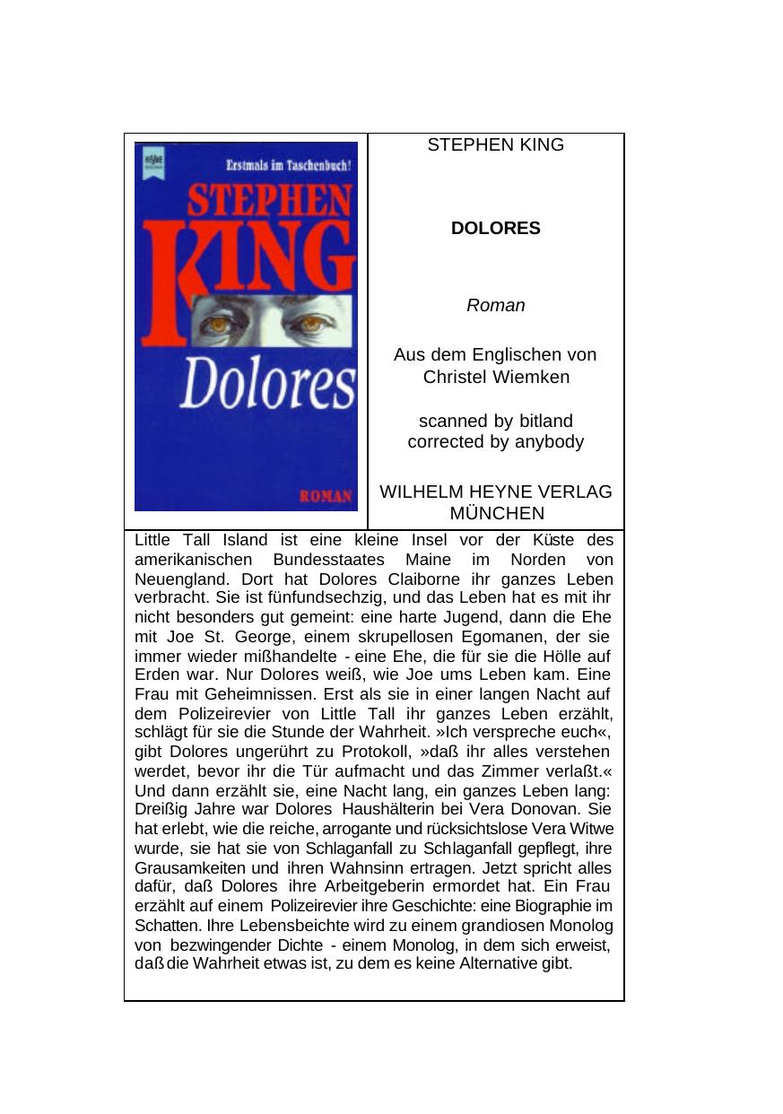 Stephen King - Dolores _dt_.doc by Andy