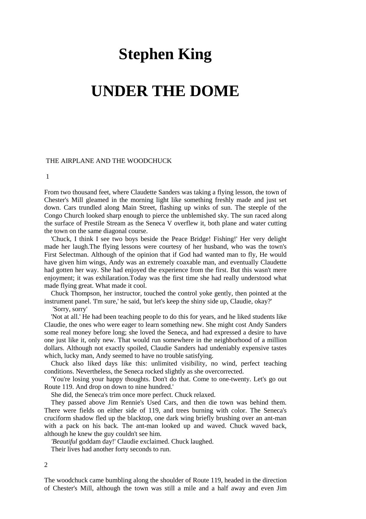 Stephen King - Under The Dome.rtf by user