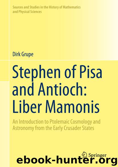 Stephen of Pisa and Antioch: Liber Mamonis by Dirk Grupe