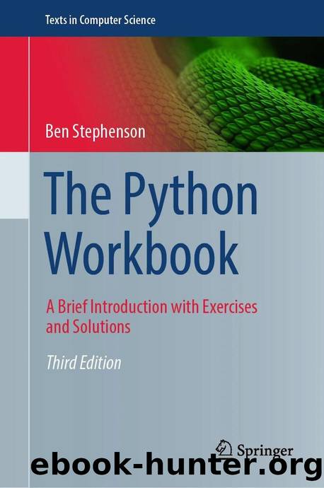 Stephenson Ben - The Python Workbook, 3rd Edition (Texts in Computer Science) by 2025