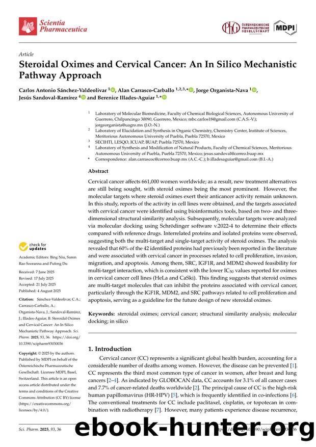 Steroidal Oximes and Cervical Cancer: An In Silico Mechanistic Pathway Approach by unknow