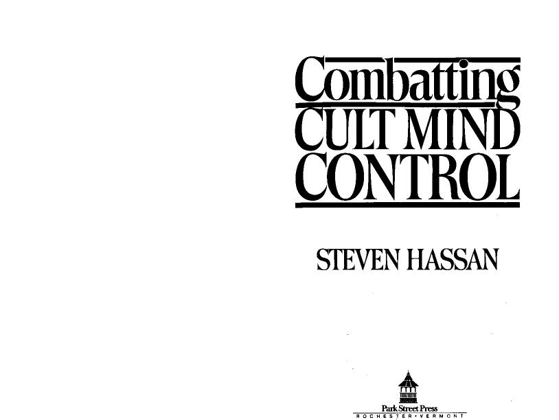Steven Hassan - Combatting Cult Mind Control by pdf