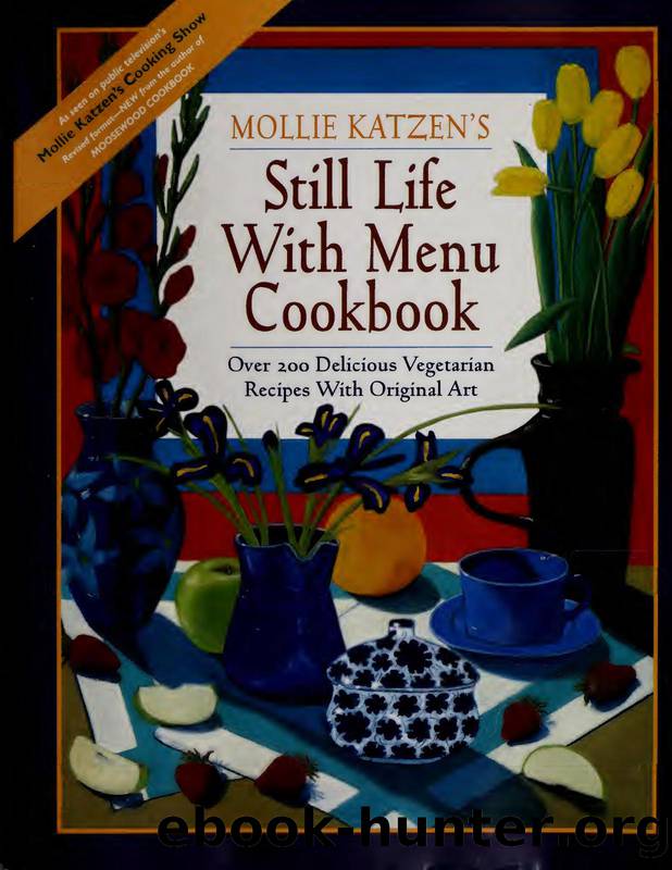 Still life with menu cookbook by Mollie Katzen