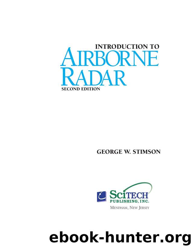 Stimson G.W., Introduction to Airborne Radar(1998) by Acampo GmbH