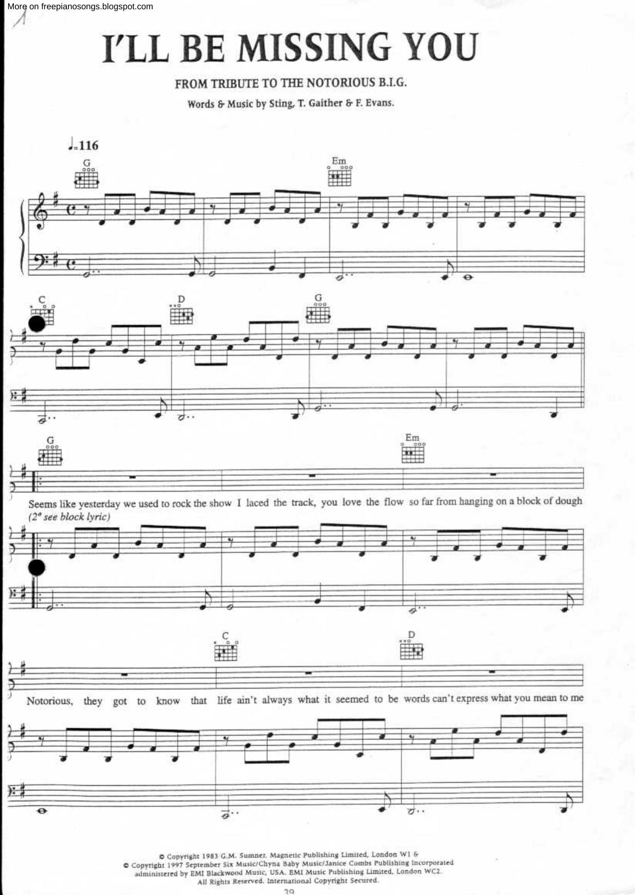 Sting by Ill Be Missing You