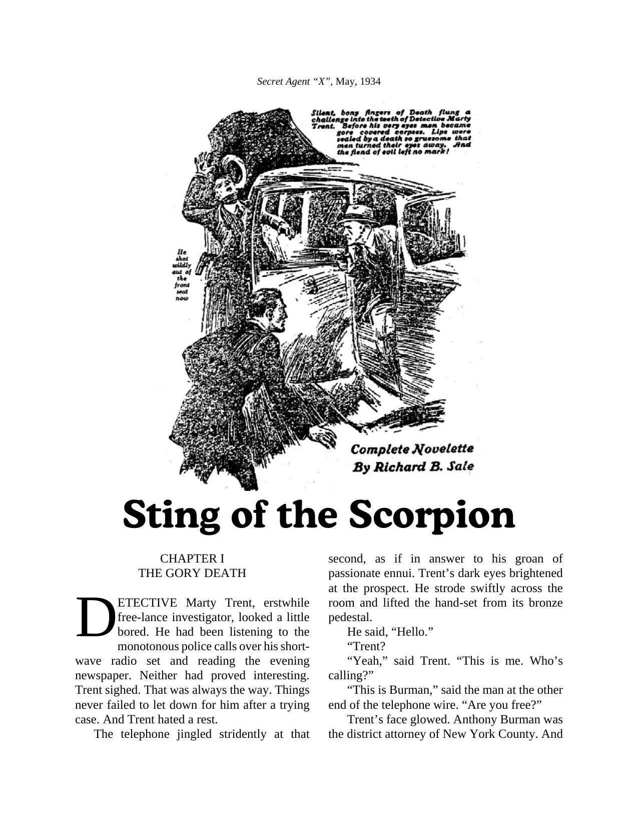 Sting of the Scorpion by Unknown