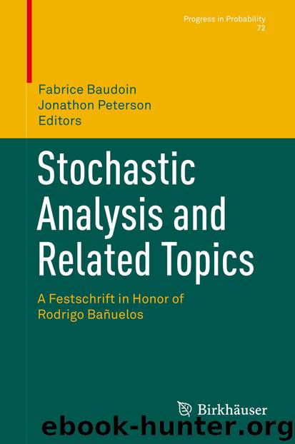 Stochastic Analysis and Related Topics by Fabrice Baudoin & Jonathon Peterson