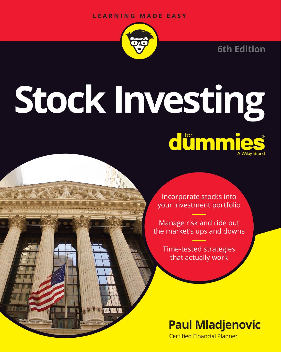 Stock investing for dummies by Paul J. Mladjenovic