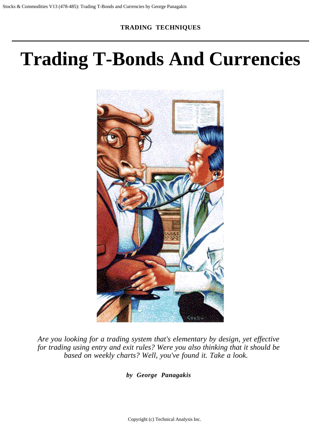 Stocks & Commodities V.13 (478-485): Trading T-Bonds and Currencies by George Panagakis by George Panagakis
