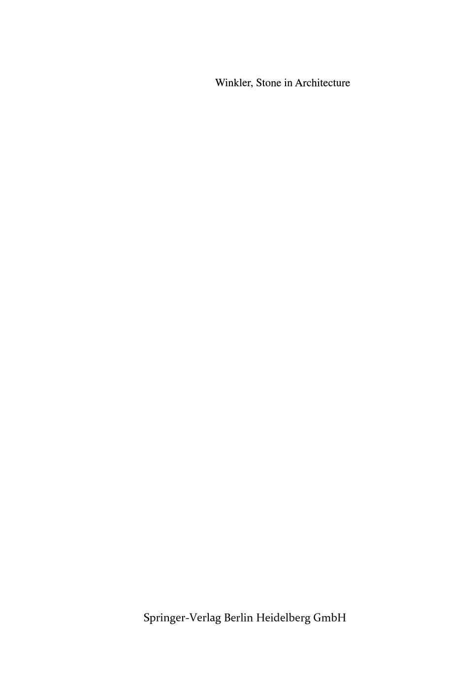 Stone in Architecture: Properties, Durability by Prof. Dr. Erhard M. Winkler (auth.)