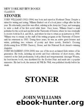 Stoner by John Williams