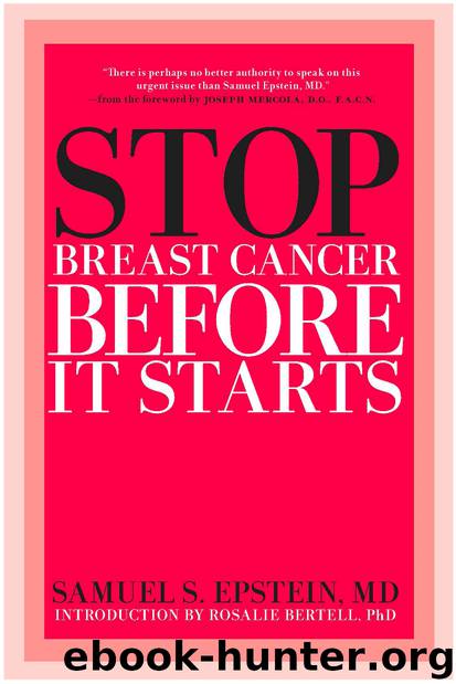 Stop Breast Cancer Before it Starts by Samuel S. Epstein MD & MD