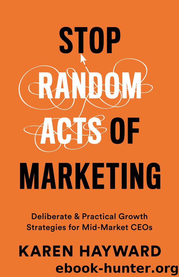 Stop Random Acts of Marketing by Karen Hayward
