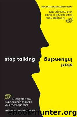 Stop Talking, Start Influencing by Jared Cooney Horvath