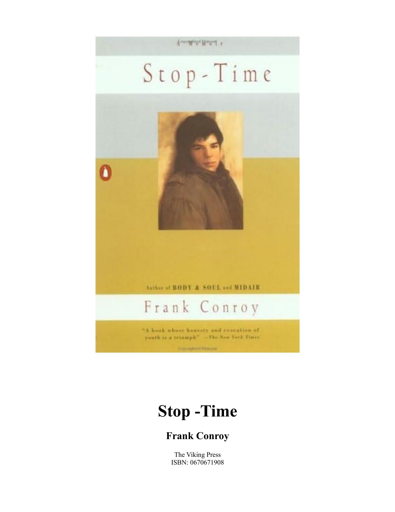 Stop-Time by Frank Conroy