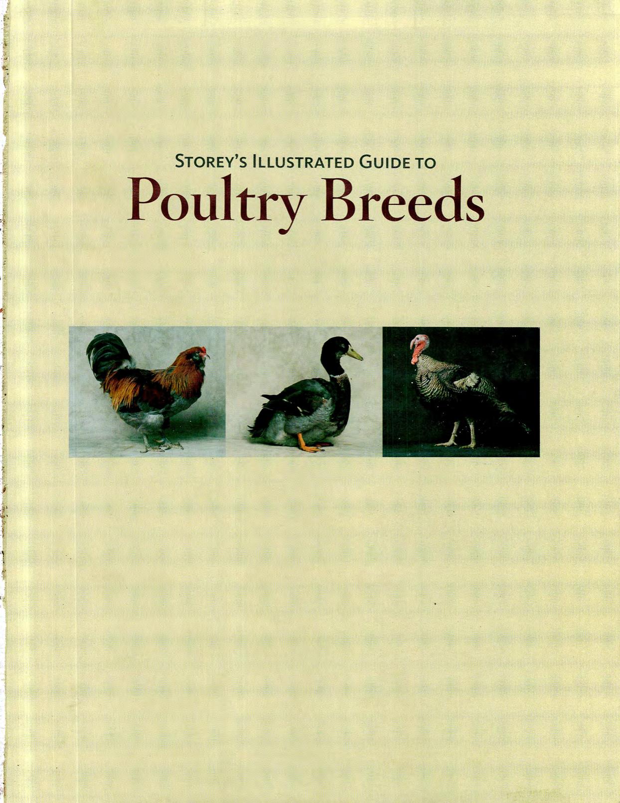 Storey's Illustrated Guide to Poultry Breeds Complete by Unknown