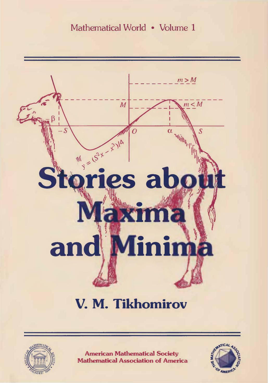 Stories about Maxima and Minima by V. M. Tikhomirov