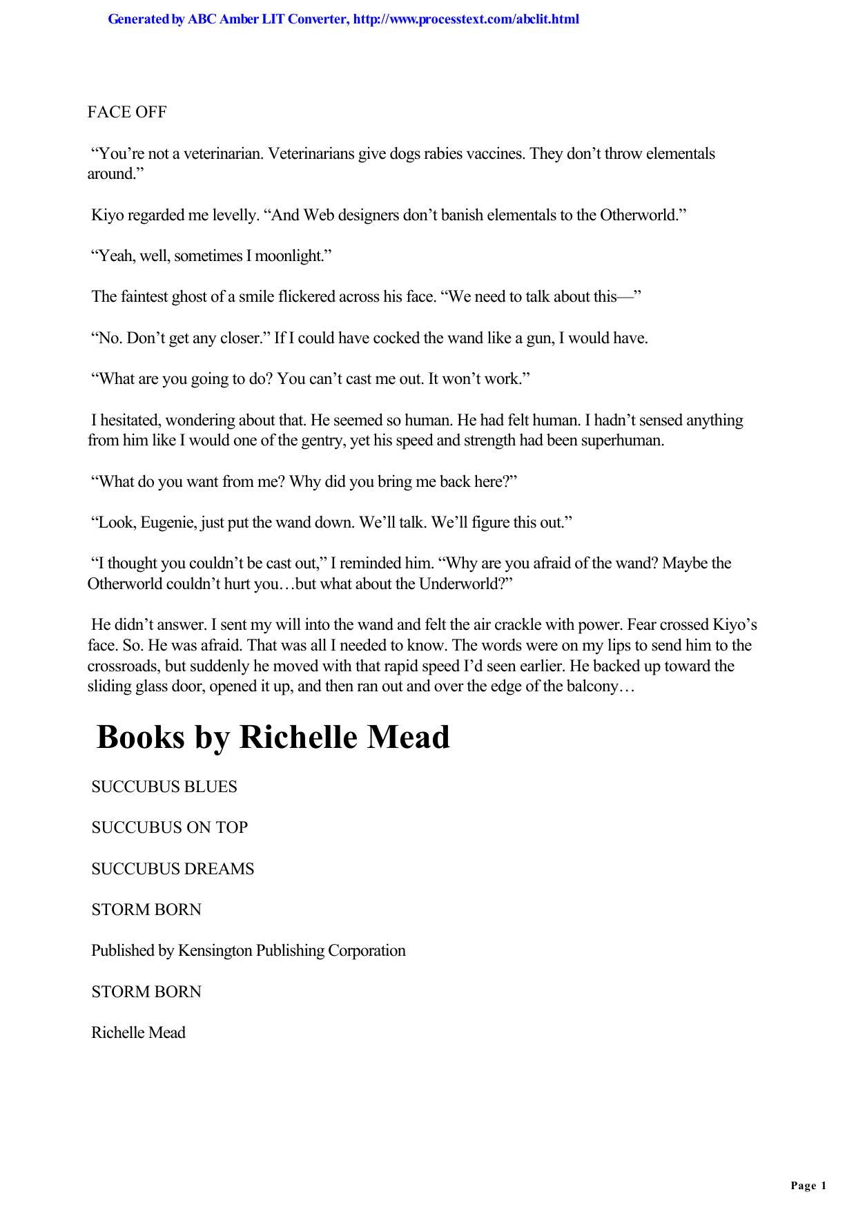 Storm Born (1) by Richelle Mead