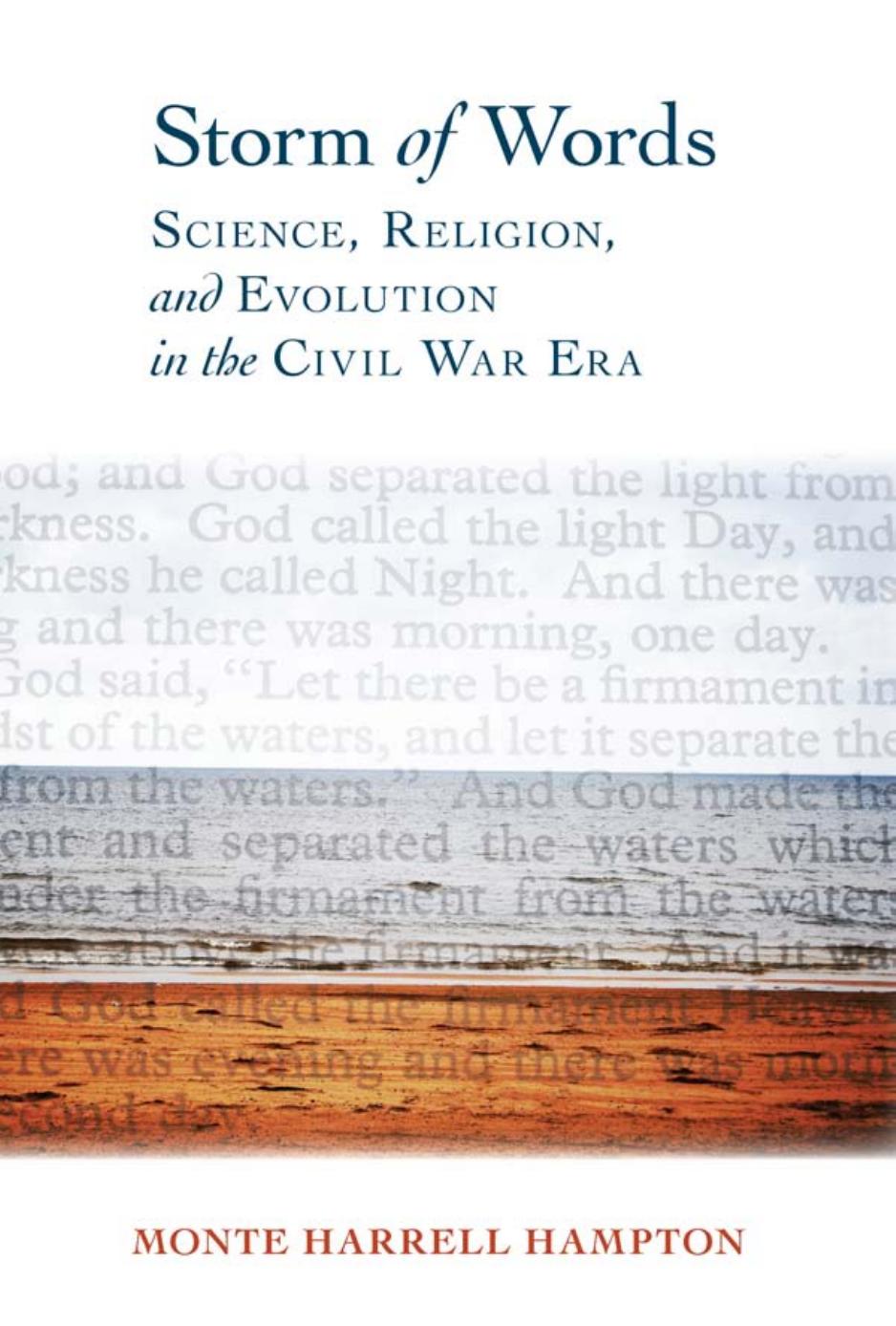 Storm of Words : Science, Religion, and Evolution in the Civil War Era by Monte Harrell Hampton