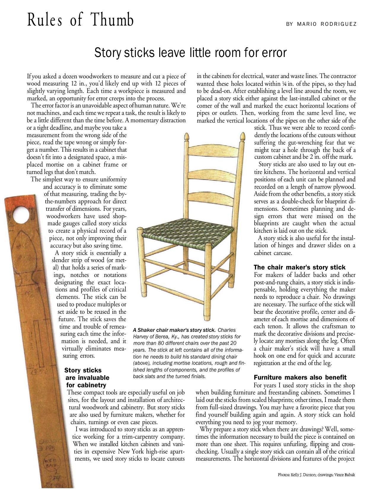 Story Sticks Leave Little Room for Error by Mario Rodriguez
