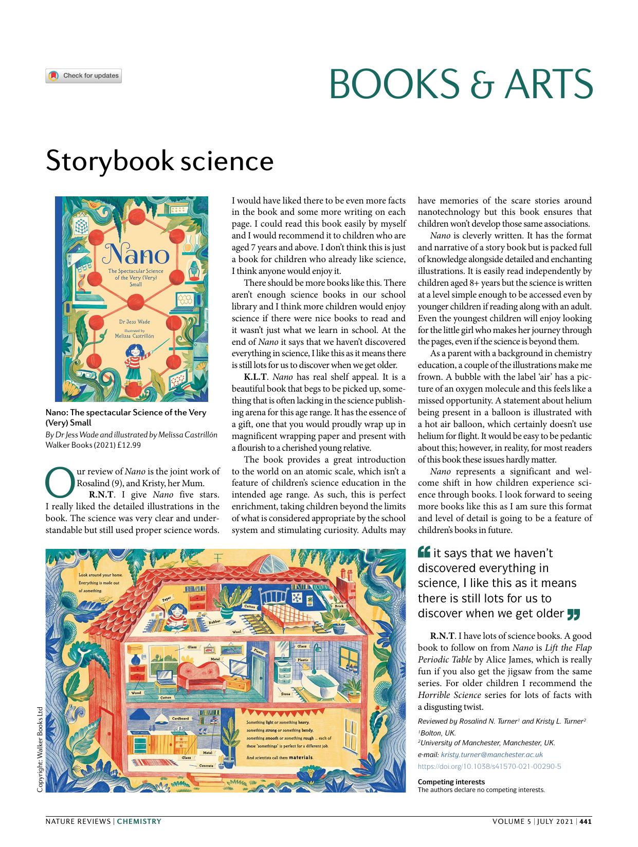 Storybook science by Rosalind N. Turner & Kristy L. Turner